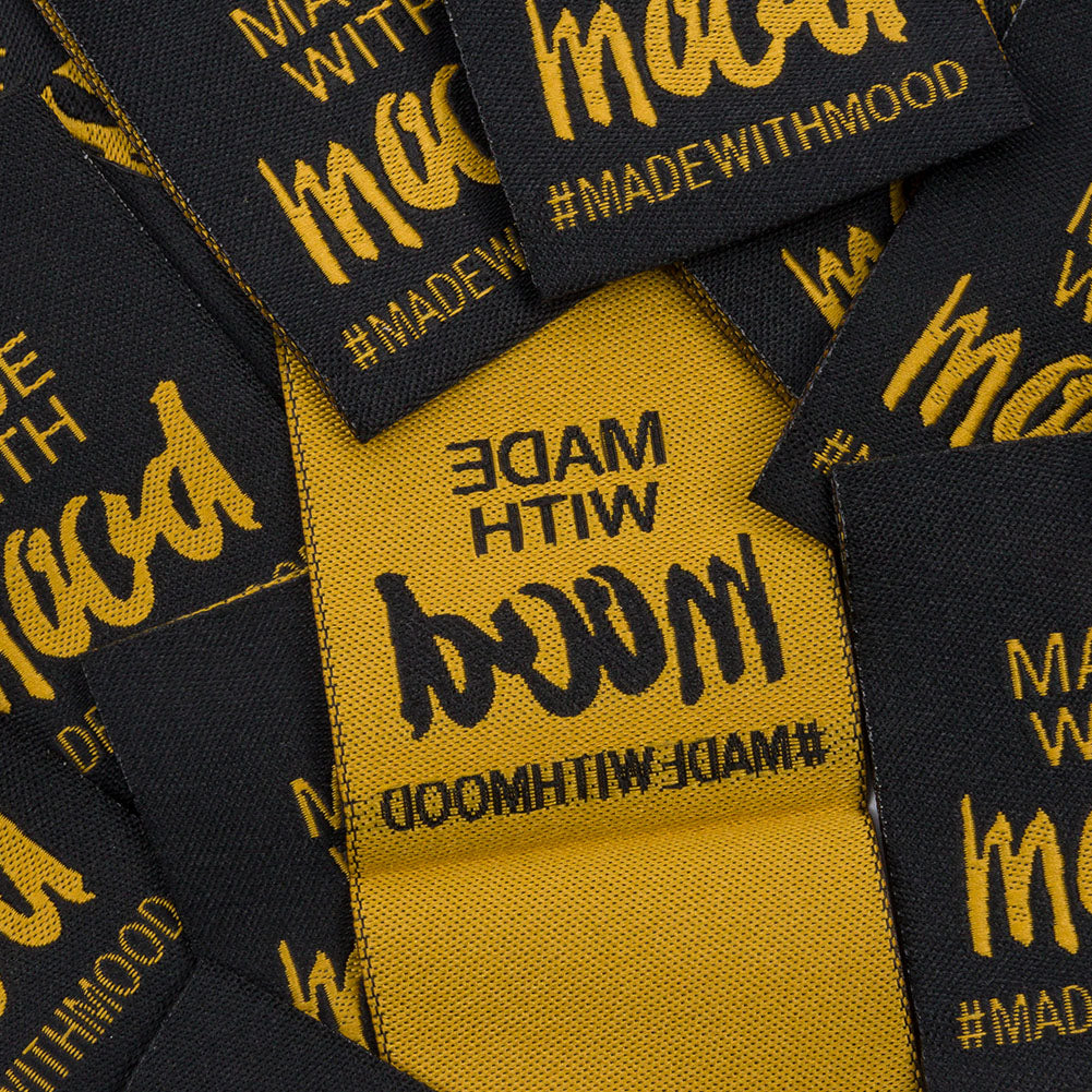 Made with Mood Sew-in Woven Labels - 25 Pieces Detail