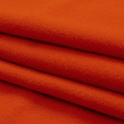 Wool and Cashmere Coating Made in Italy - Red Orange - Alberini Collection