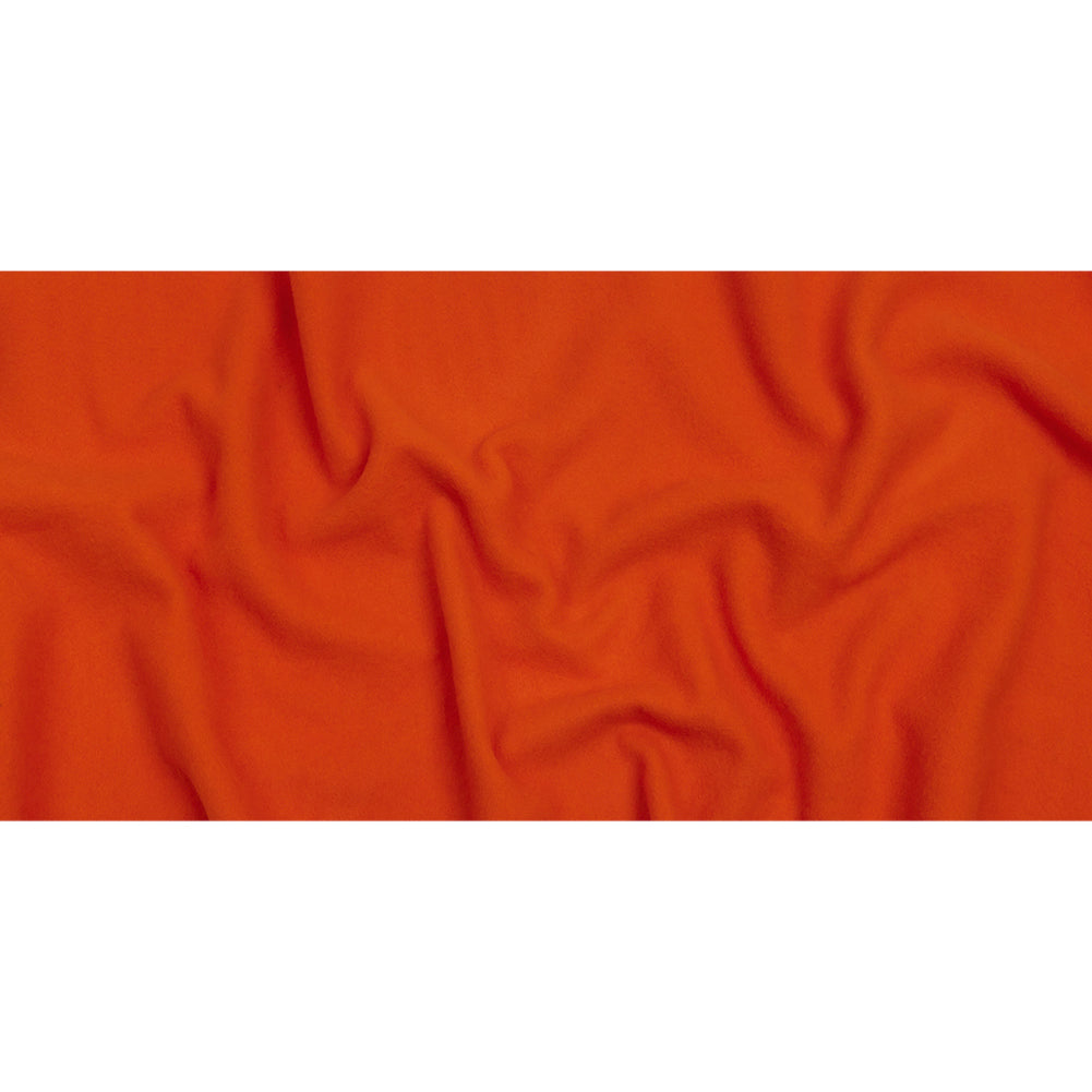 Wool and Cashmere Coating Made in Italy - Red Orange - Alberini Collection - Full
