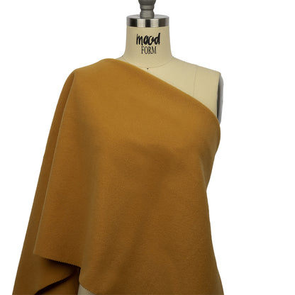 Wool and Cashmere Coating Made in Italy - Yellow Ochre - Alberini Collection