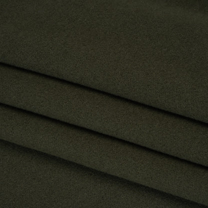 Wool and Cashmere Coating Made in Italy - Olive - Alberini Collection Folded