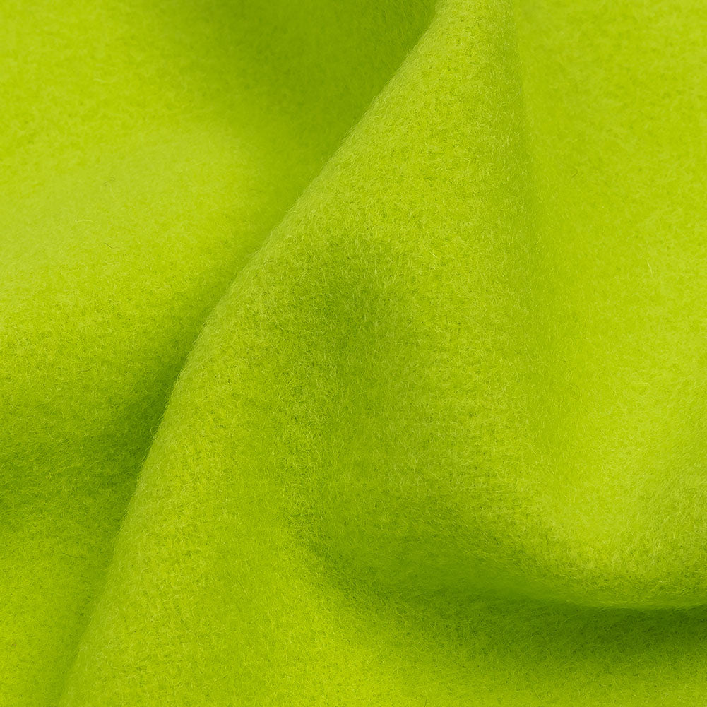 Wool and Cashmere Coating Made in Italy - Lime - Alberini Collection - Detail