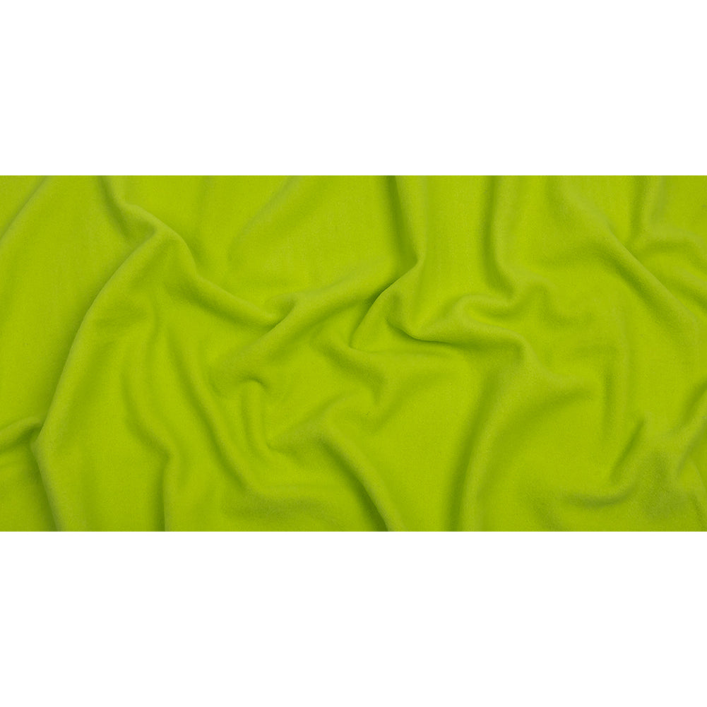 Wool and Cashmere Coating Made in Italy - Lime - Alberini Collection - Full