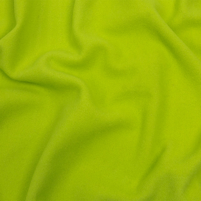 Wool and Cashmere Coating Made in Italy - Lime - Alberini Collection