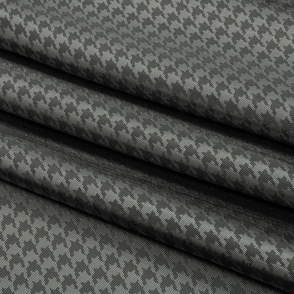 Houndstooth Jacquard Lining - Gray and Charcoal Bi-Color