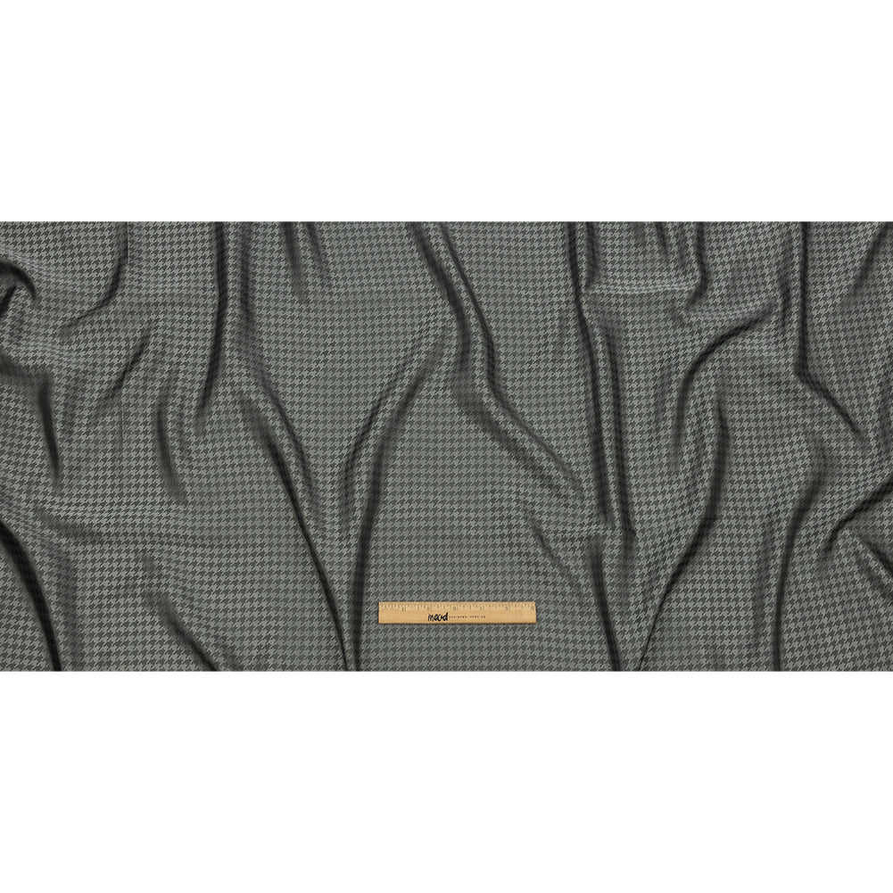 Houndstooth Jacquard Lining - Gray and Charcoal Bi-Color - Full