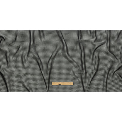 Houndstooth Jacquard Lining - Gray and Charcoal Bi-Color