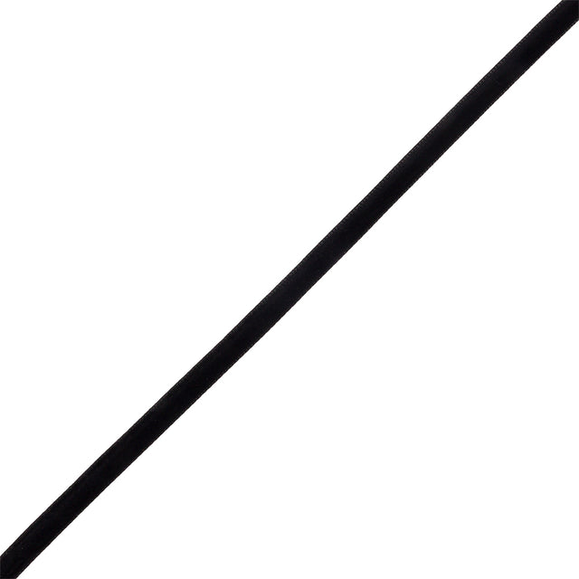 Japanese Black Rayon Velvet Ribbon - 0.25"