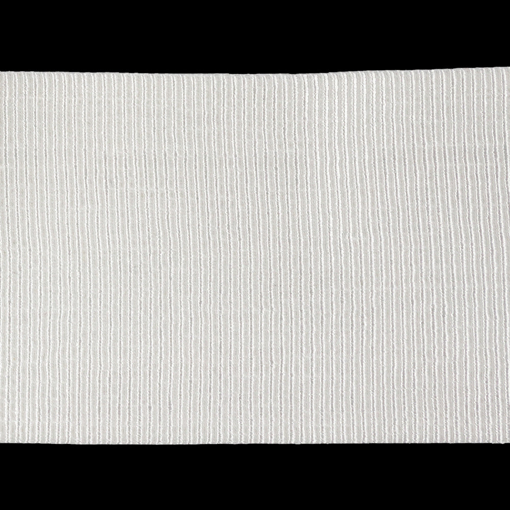 White Heavy Stretch Grosgrain Trim - 2" Detail