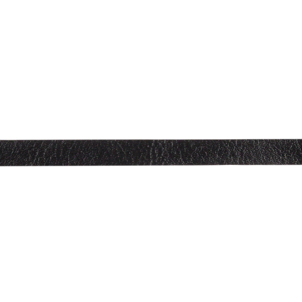 Caviar Textured Faux Leather Tape Trim with Knit Back - 0.25" Detail