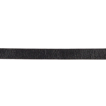 Black Textured Double Faced Faux Leather Tape Trim - 0.25" Detail