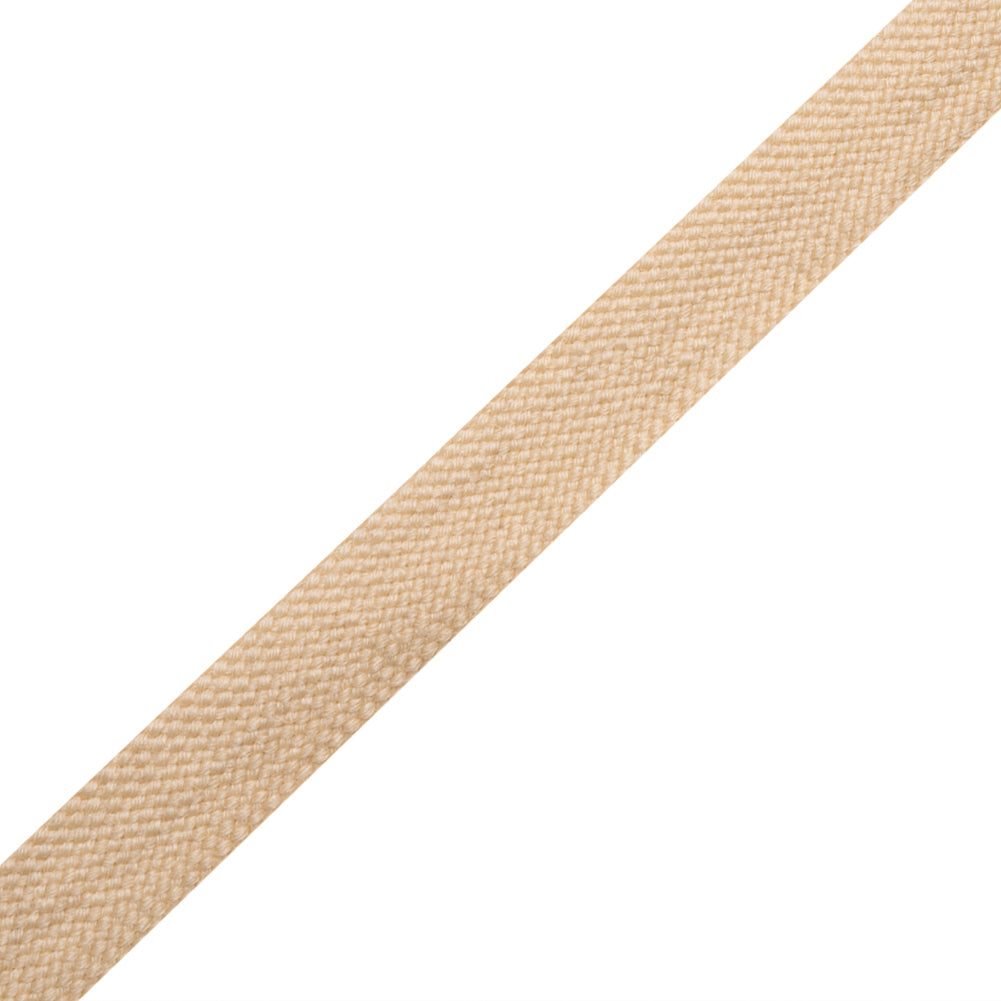 Beige Wool Braided Tape - 0.75" Folded