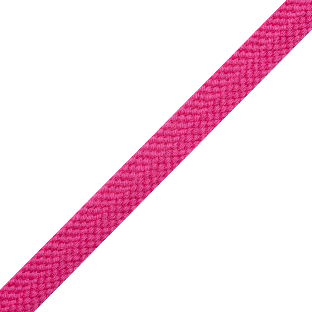 Pink Wool Braided Tape - 0.5" Folded