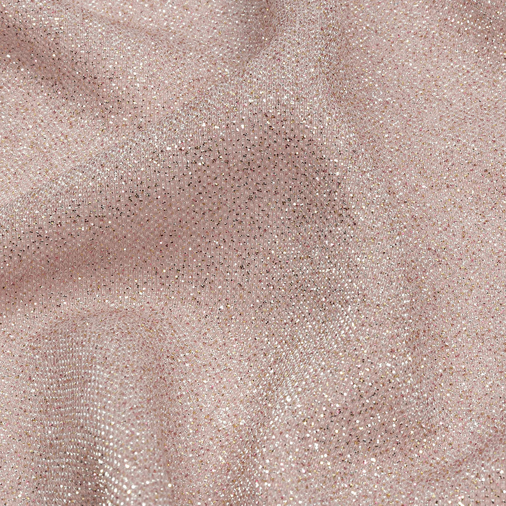Nylon Knit with All-Over Glitter - Baby Pink - Sun Streams Collection - Detail