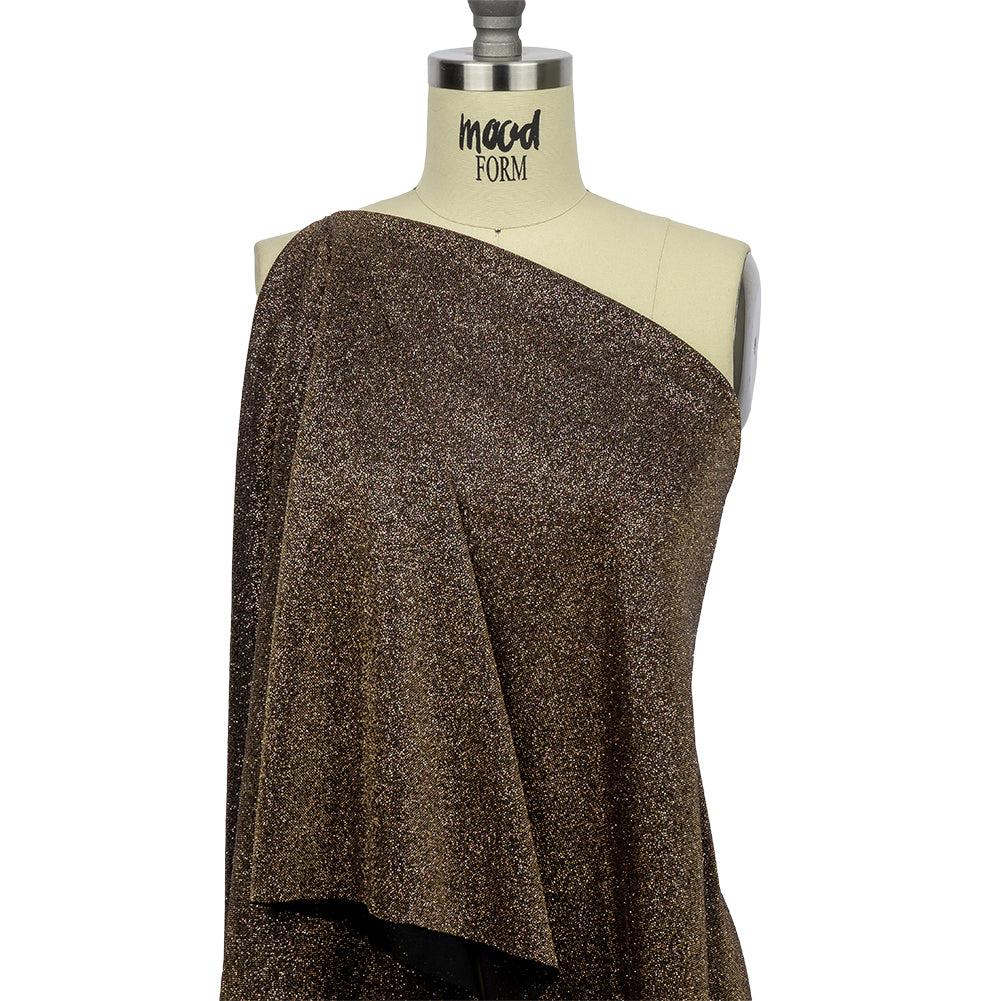 Nylon Knit with All-Over Glitter - Gold - Sun Streams Collection - Drape