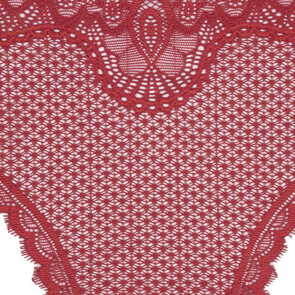 Currant Stretch Lace Panty Trim Panel - 10.25" x 14.25" Detail