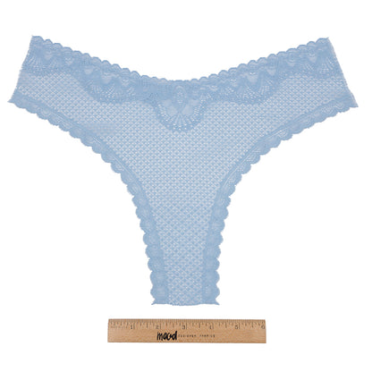 Sky Blue Stretch Lace Panty Trim Panel - 10.25" x 14.25" Full