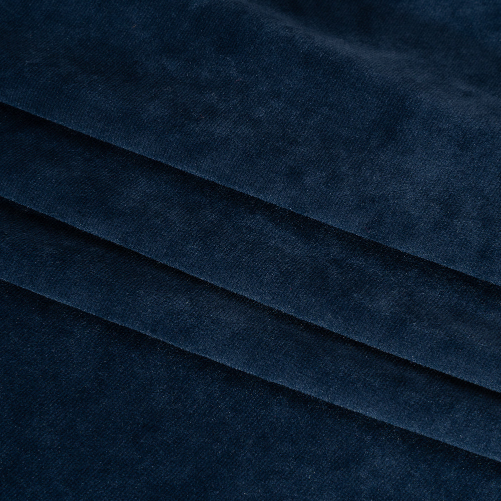 Polyester Velour - Navy Folded