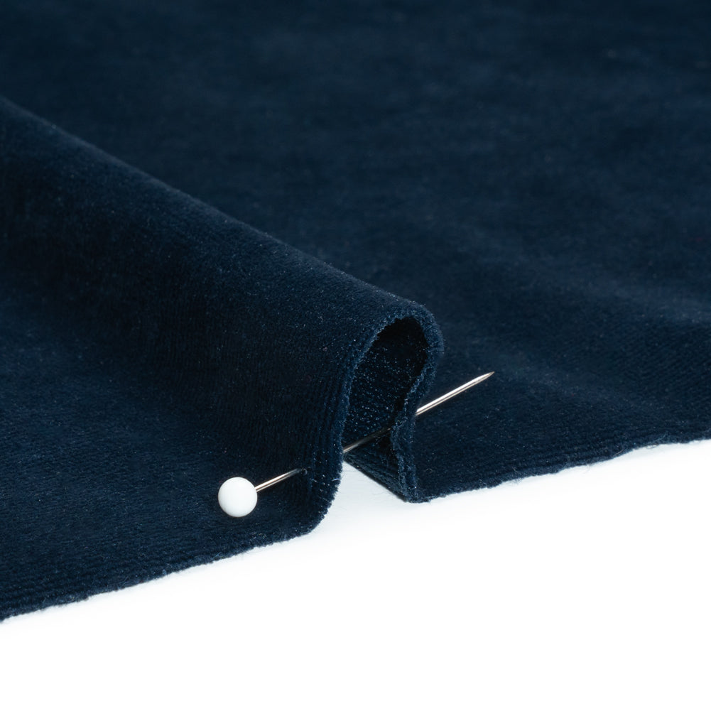 Polyester Velour - Navy Detail