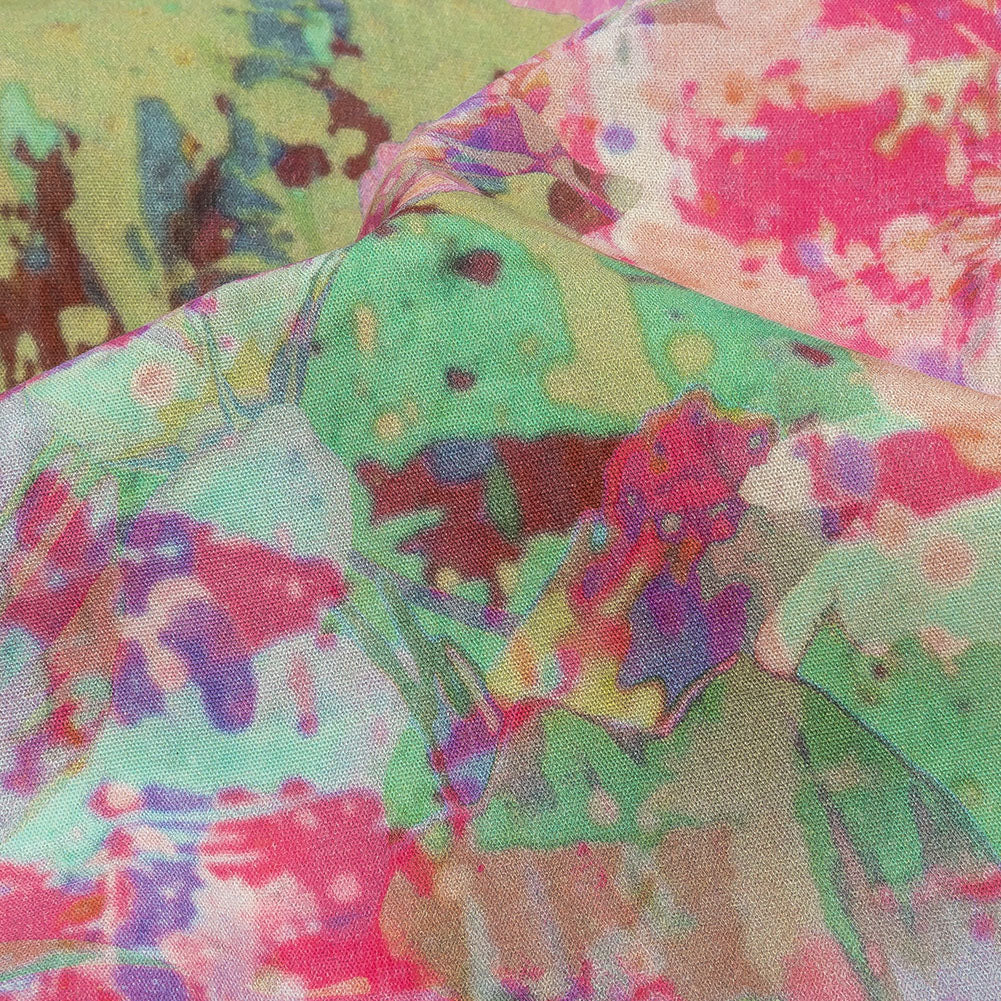 Mood Exclusive Pink Botanical Trip Cotton Poplin - Detail