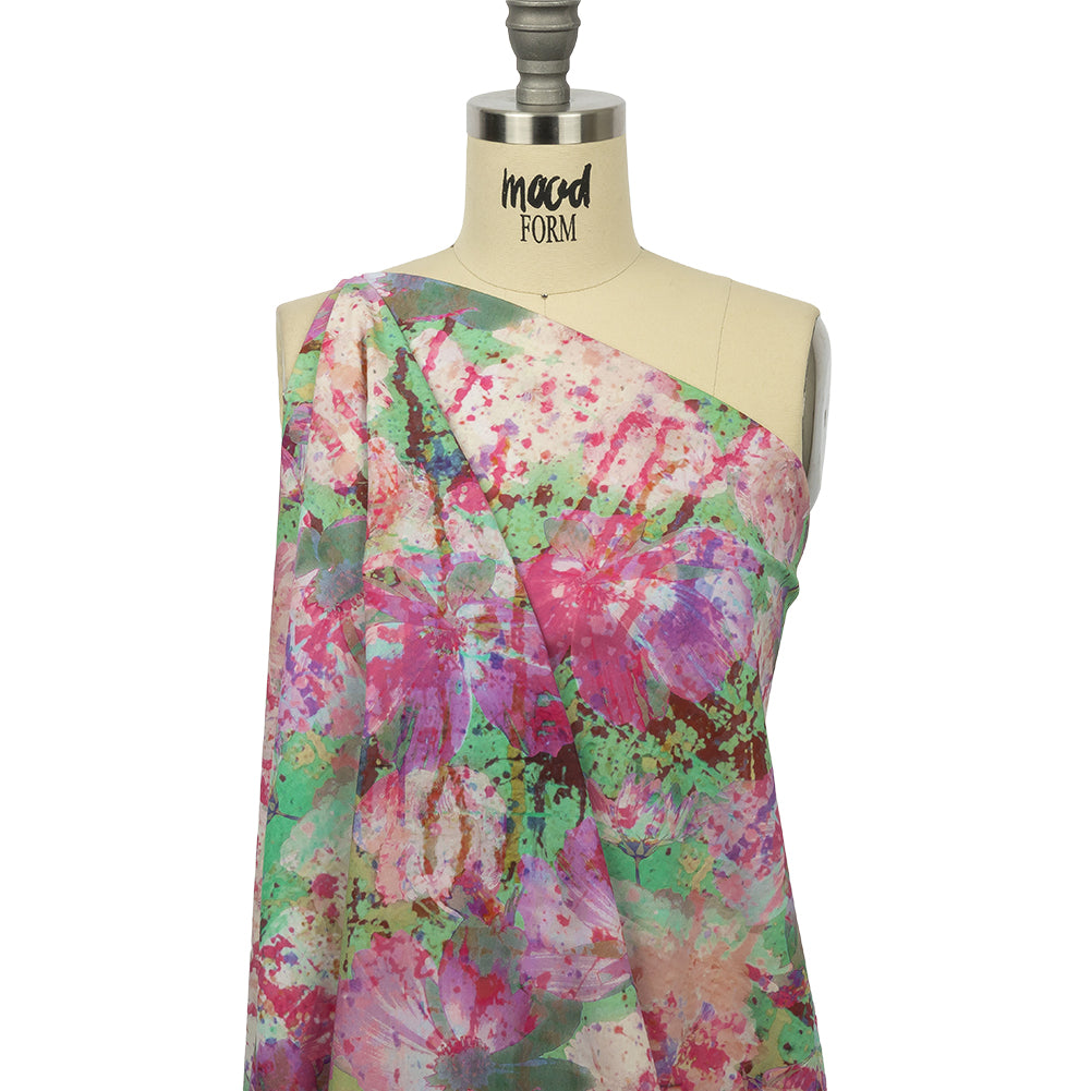 Mood Exclusive Pink Botanical Trip Cotton Poplin - Drape