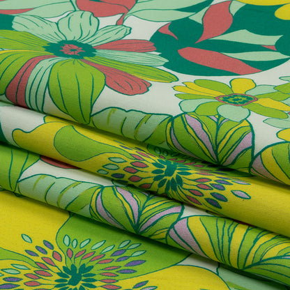Mood Exclusive Florescent Inflorescence Stretch Cotton Twill Folded
