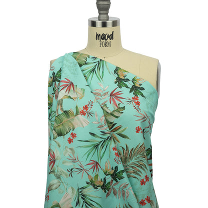 Mood Exclusive Tropical Tumbling Stretch Cotton Twill Drape