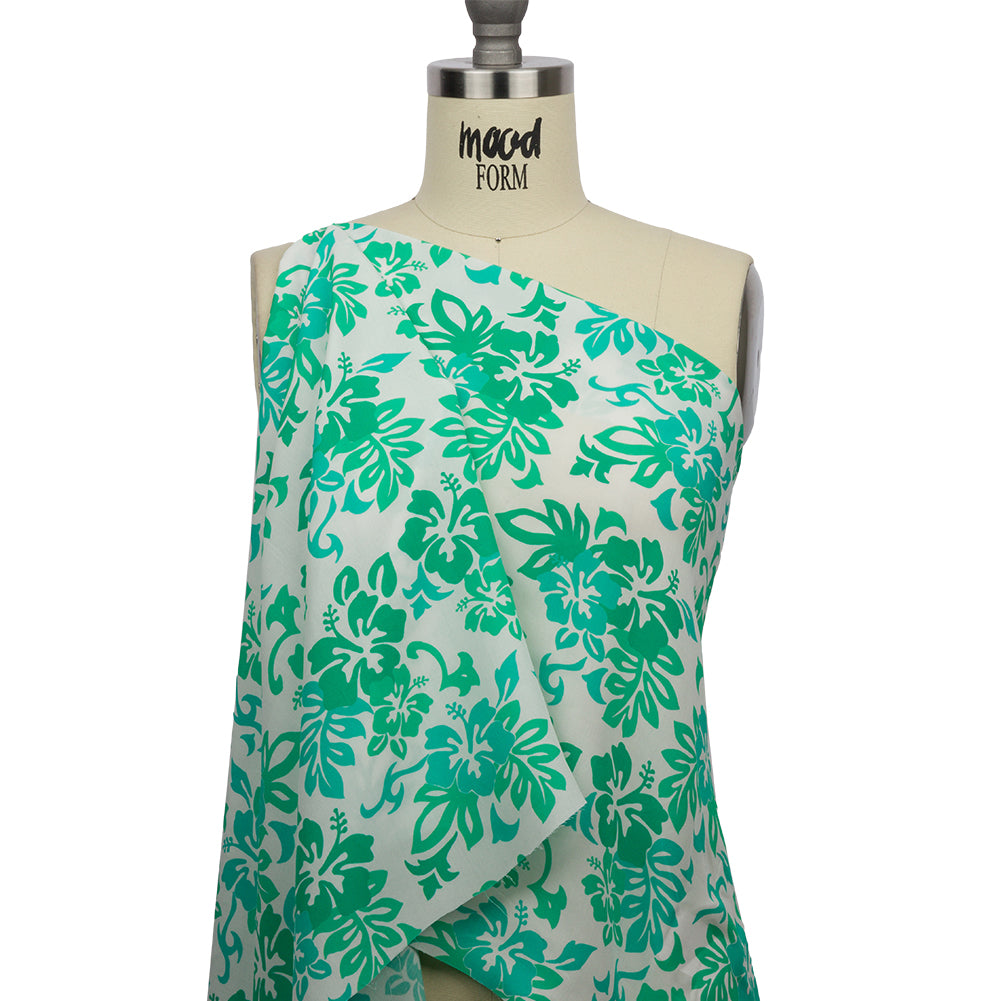 Mood Exclusive Green Island Greeting Viscose Woven - Drape