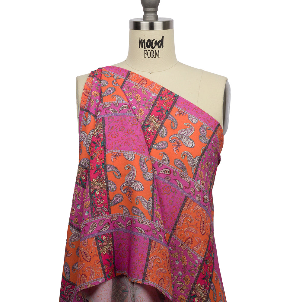 Mood Exclusive Paisley Maze Viscose Woven - Drape
