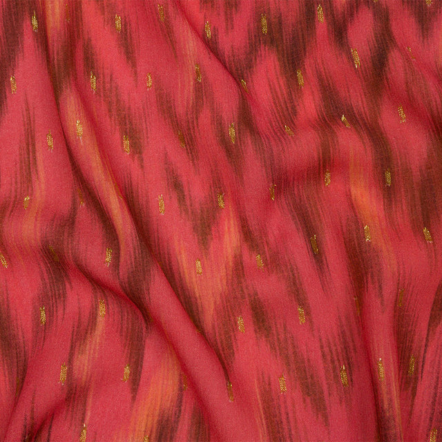 Mood Exclusive Love Divine Metallic Dotted Crinkled Viscose Crepe