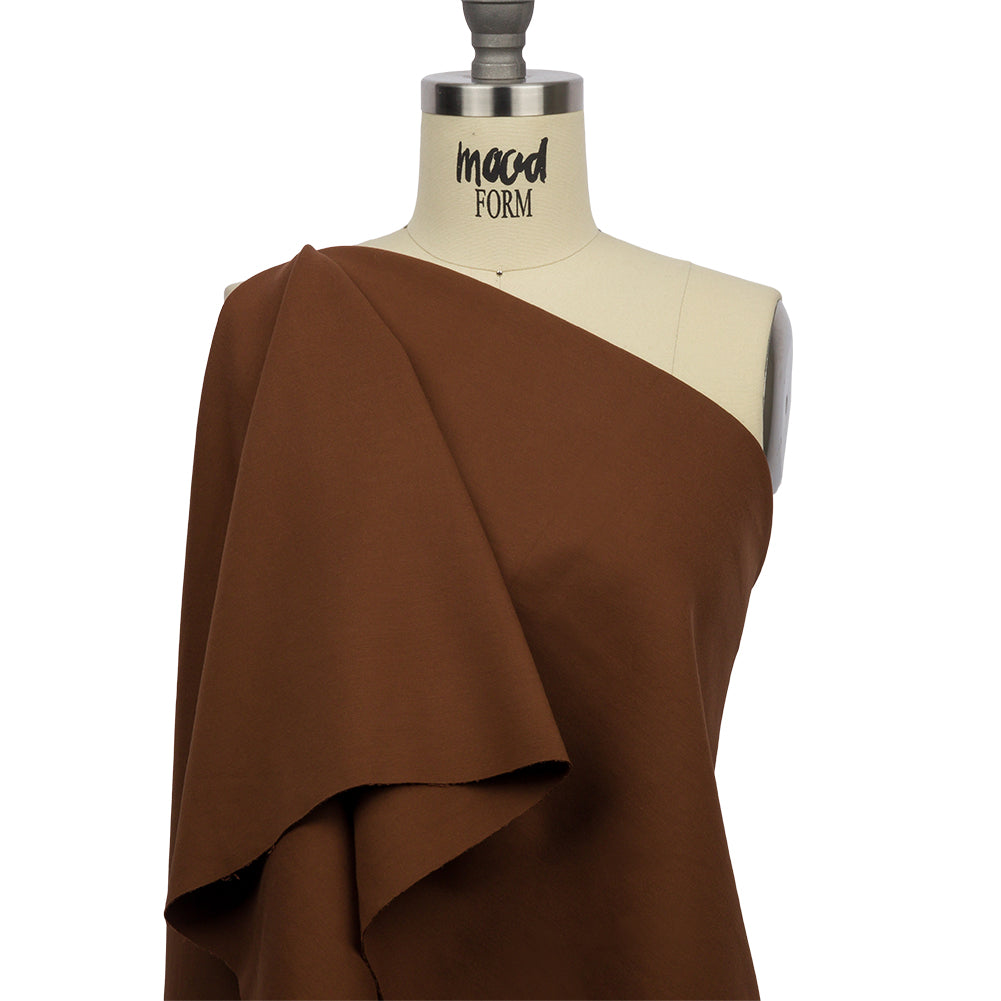Stretch Ponte Knit - Chocolate - Papilio Collection - Drape