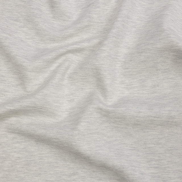 Stretch Ponte Knit - Heathered Gray - Papilio Collection