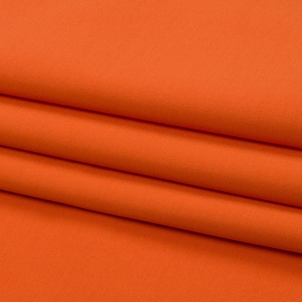 Stretch Ponte Knit - Orange - Papilio Collection - Folded