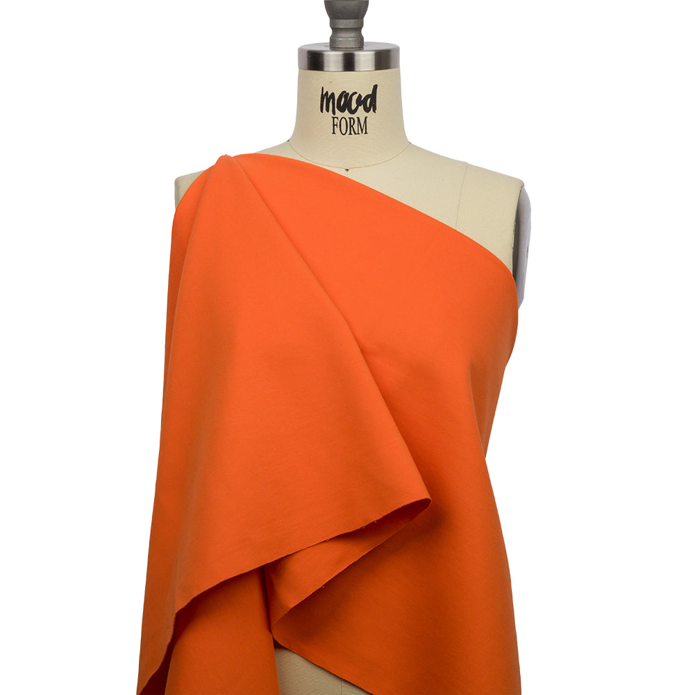 Stretch Ponte Knit - Orange - Papilio Collection - Drape