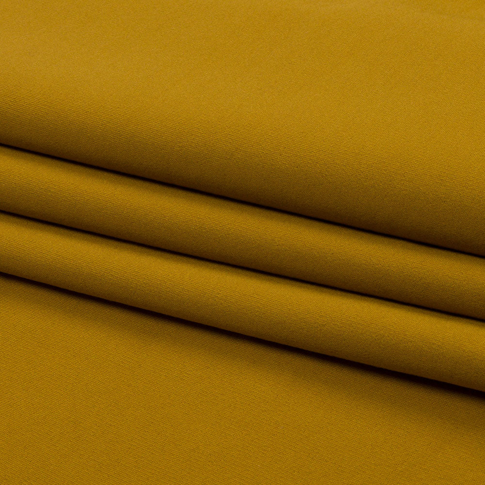 Stretch Ponte Knit - Harvest Gold - Papilio Collection - Folded