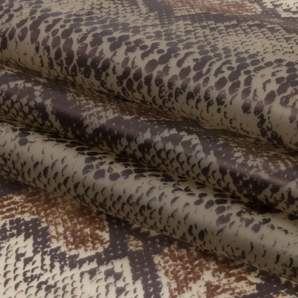 Greige and Brown Snakeskin Translucent Vinyl - Folded