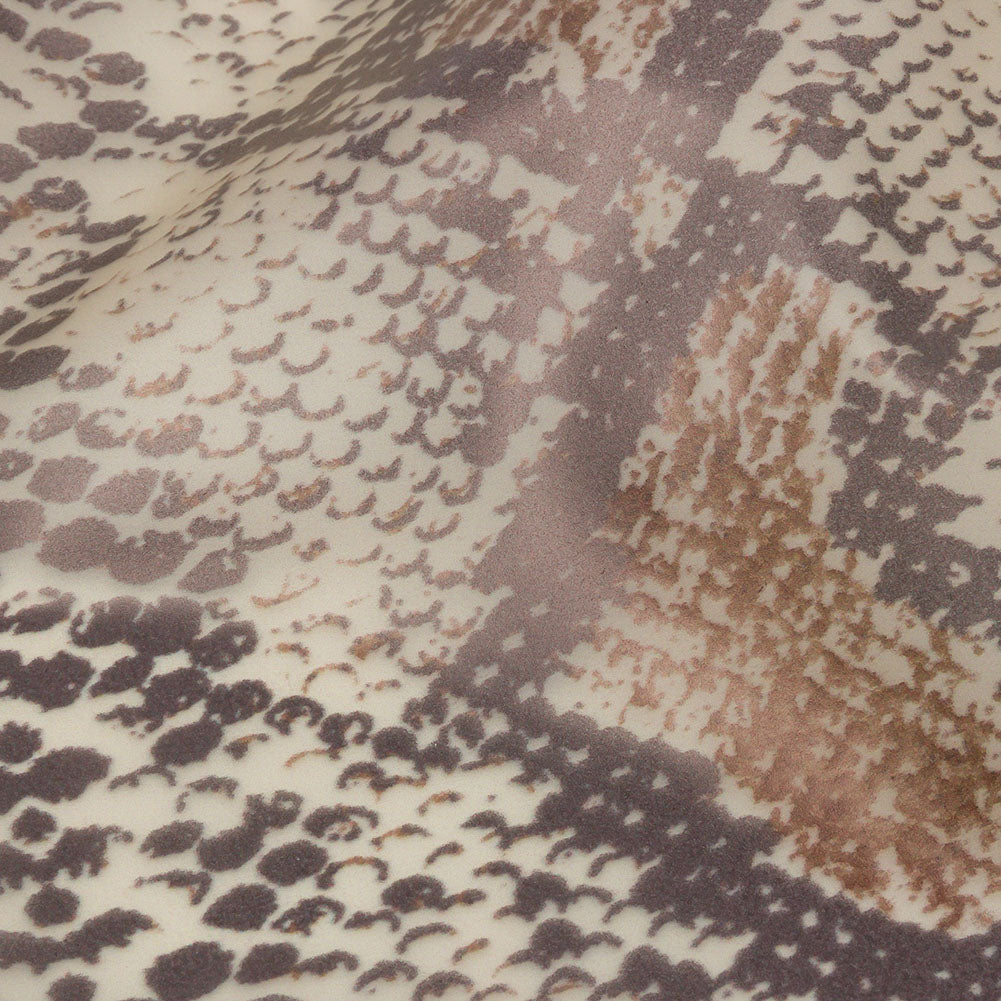 Greige and Brown Snakeskin Translucent Vinyl - Detail