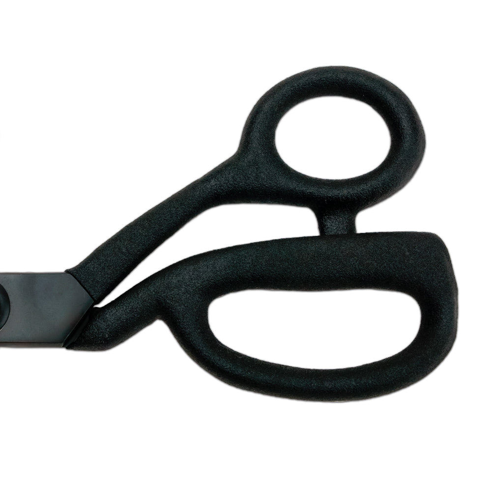 Mood 9" Matte Black Knife-Edge Dressmaker's Shears with Matte Rubber Grips - Drape