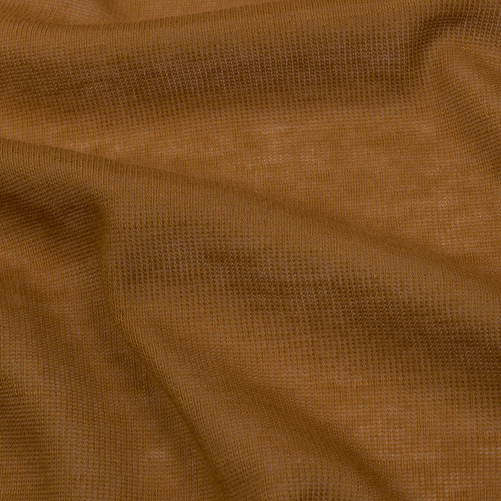 Famous Designer Mustard Lightweight Cotton Interlock Knit Detail