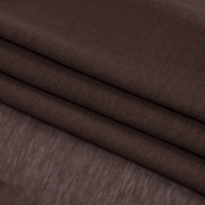 Famous Designer Brown Featherweight Cotton Jersey Folded