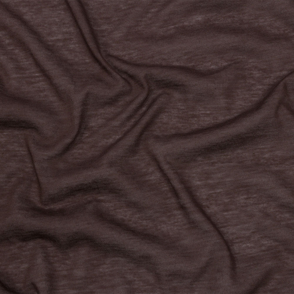 Famous Designer Brown Featherweight Cotton Jersey