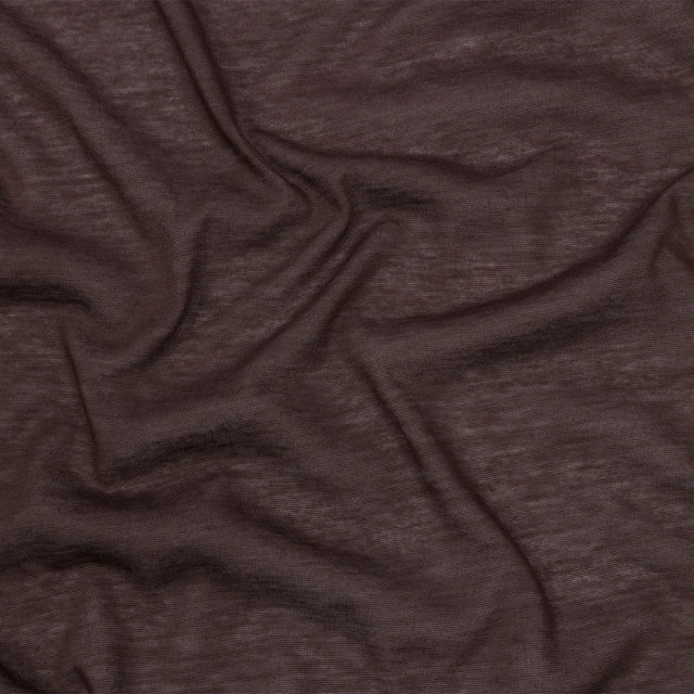 Famous Designer Brown Featherweight Cotton Jersey