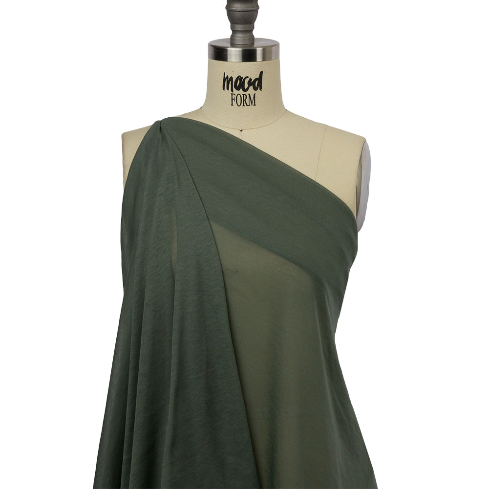 Famous Designer Eucalyptus Featherweight Cotton Jersey Drape
