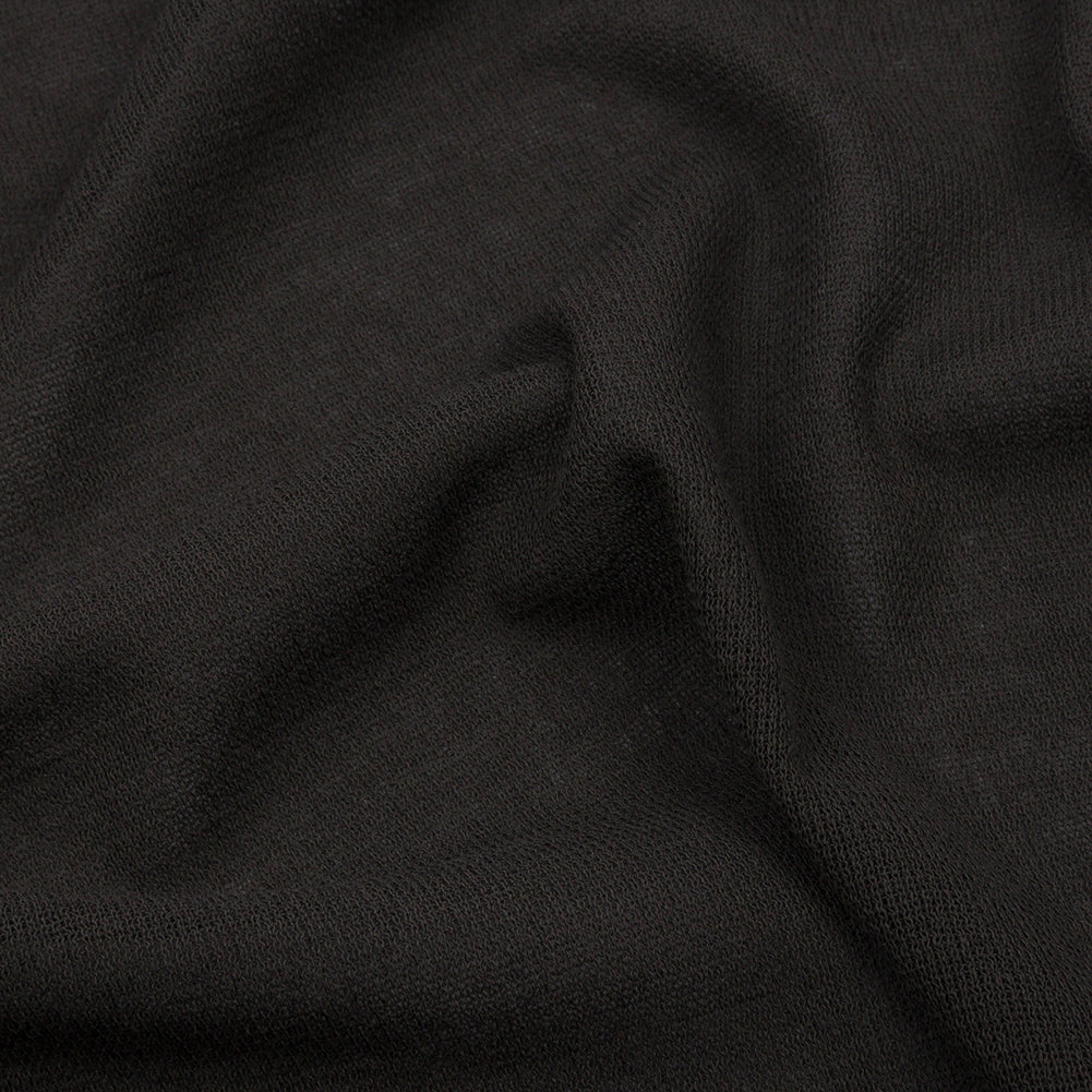 Famous Designer Gray Viscose Crepe Knit Detail