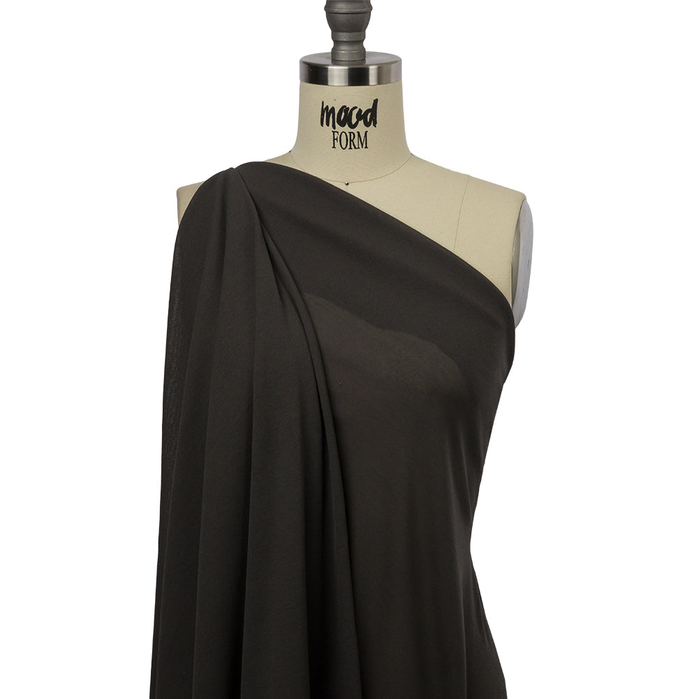 Famous Designer Gray Viscose Crepe Knit Drape