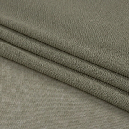 Famous Designer Light Sage Lightweight Cotton Interlock Knit Folded