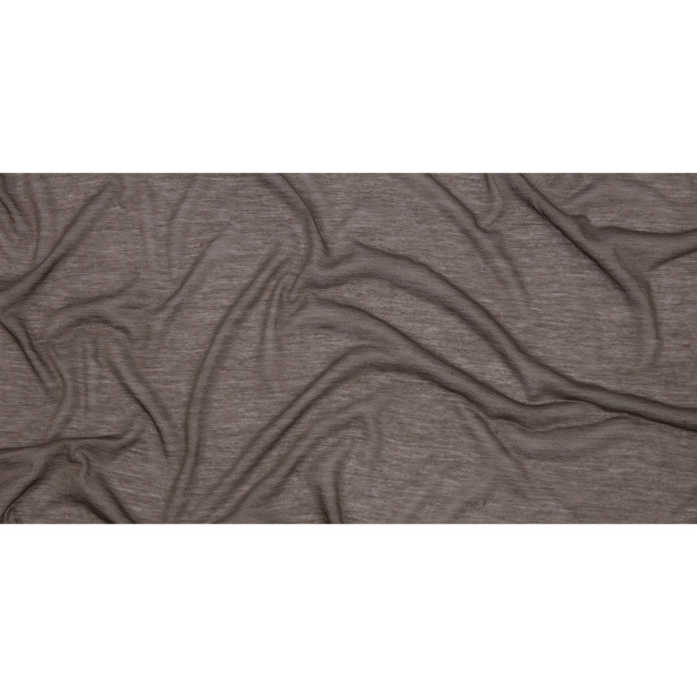 Famous Designer Taupe Featherweight Viscose and Cotton Jersey Full