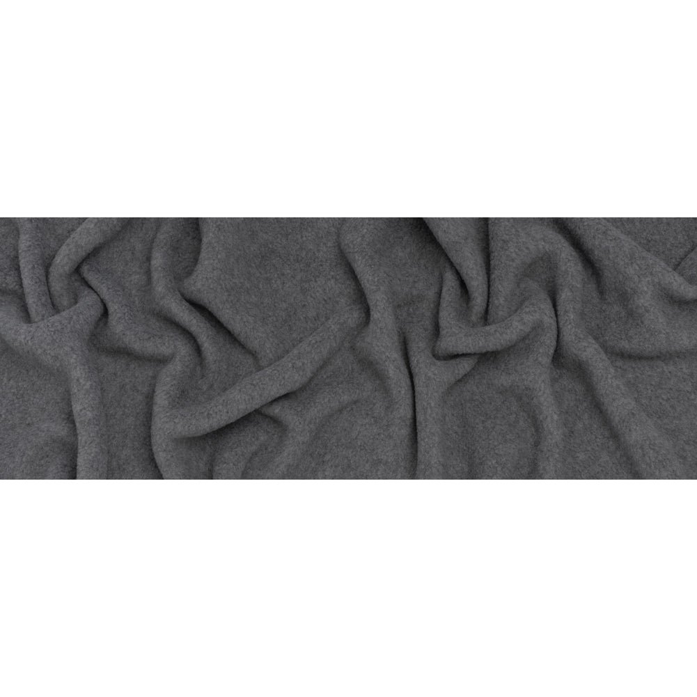 Double Faced Plush Fleece - Heathered Gray - Deadstock - Full