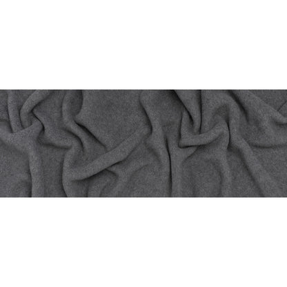 Double Faced Plush Fleece - Heathered Gray - Deadstock