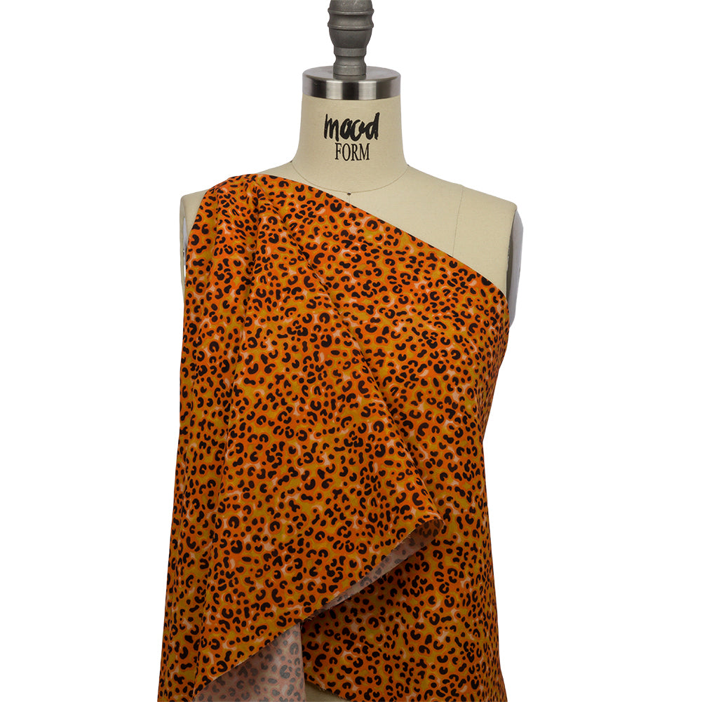 Mood Exclusive Cheetah Bliss Viscose Shirting - Drape
